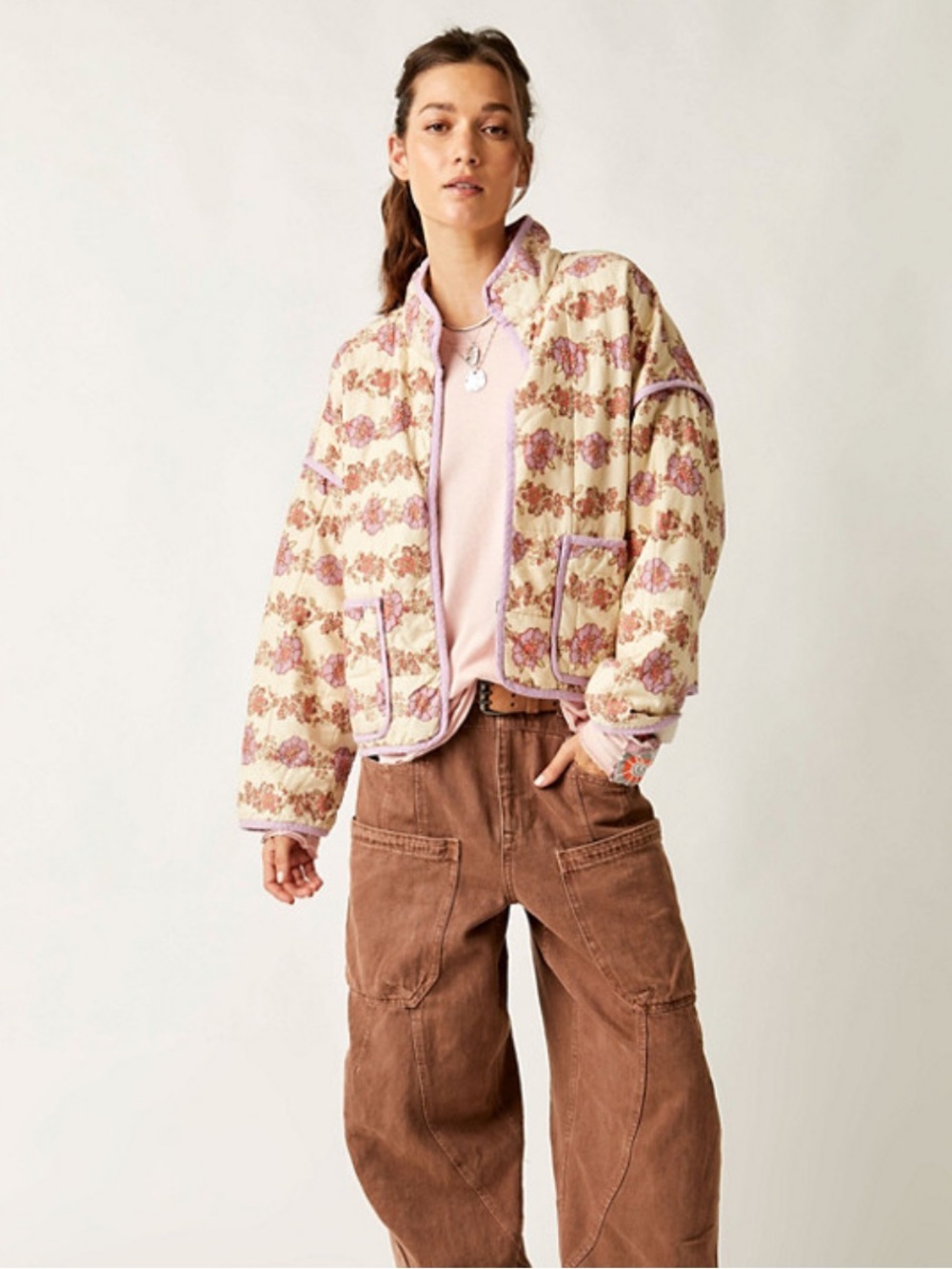 Free People Chloe Quilted Jacket
